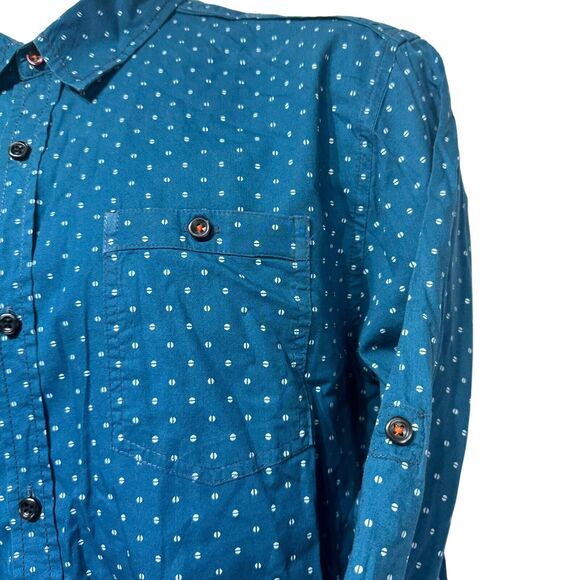 tranquility mayhem blue Long sleeve shirt size M - Picture 2 of 7